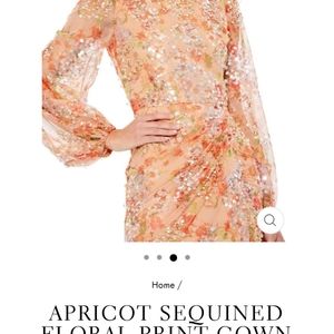 Mac duggal bishop sleeve column gown